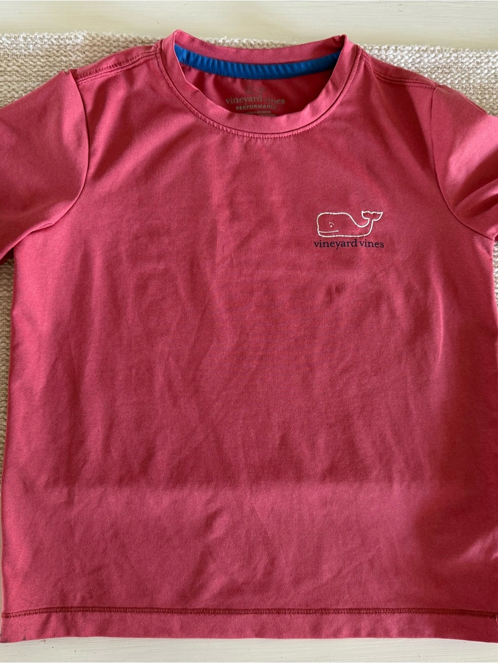 Vineyard Vines Kids Short-Sleeve Whale T-Shirt in Heathered Red